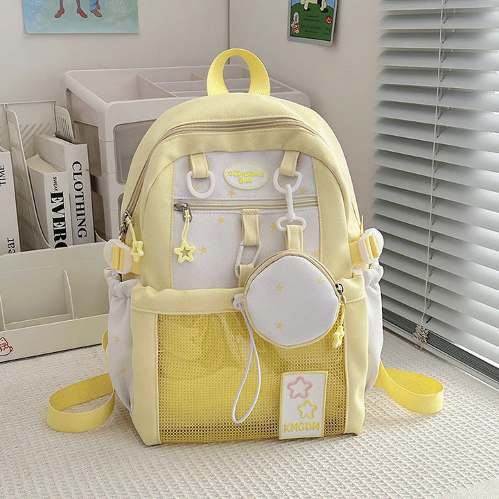 Playful Star-Embellished School Backpack