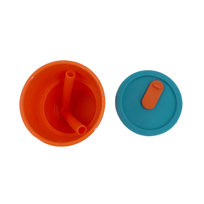 Unisex reusable silicone cup with lid and straw Kalsten