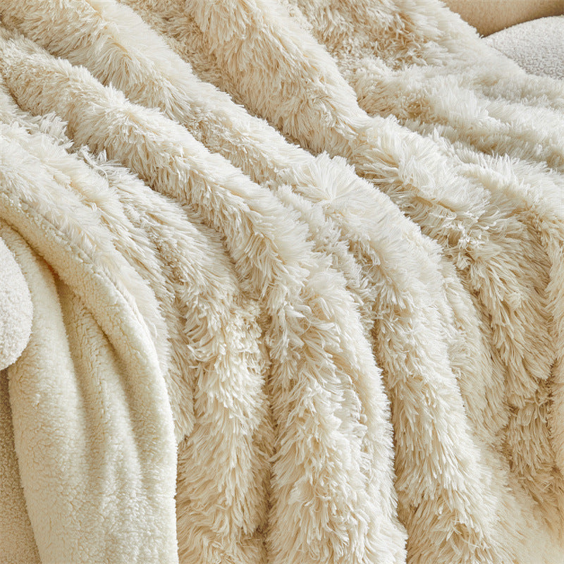 Women Luxury and Soft Faux Fur Blanket Kalsten