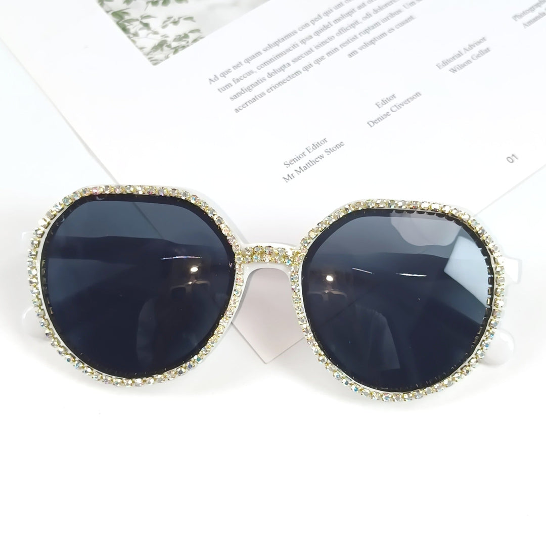 Women Glittering Oversized Sunglasses Kalsten