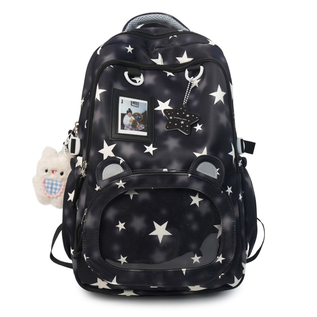 Children's Starry-Themed Plush Ear Backpack kalsten
