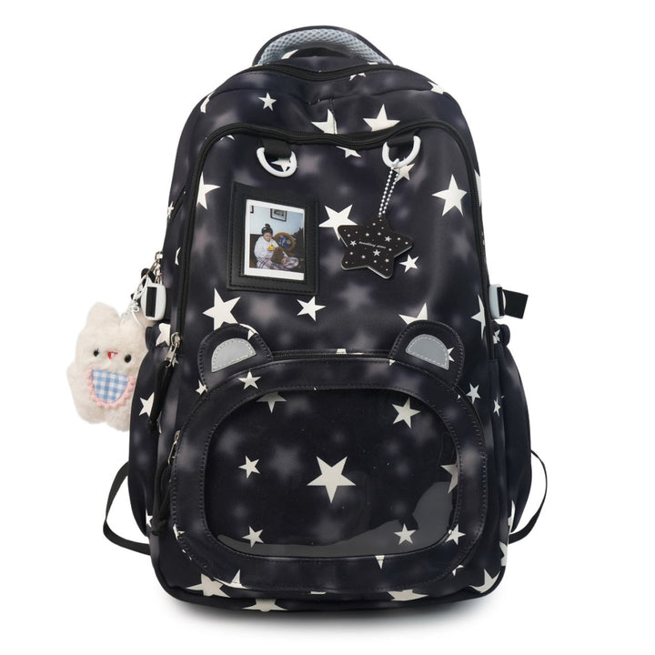 Children's Starry-Themed Plush Ear Backpack kalsten