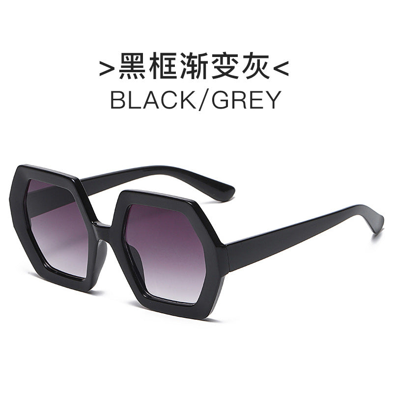Women extravagant hexagonal sunglasses Kalsten