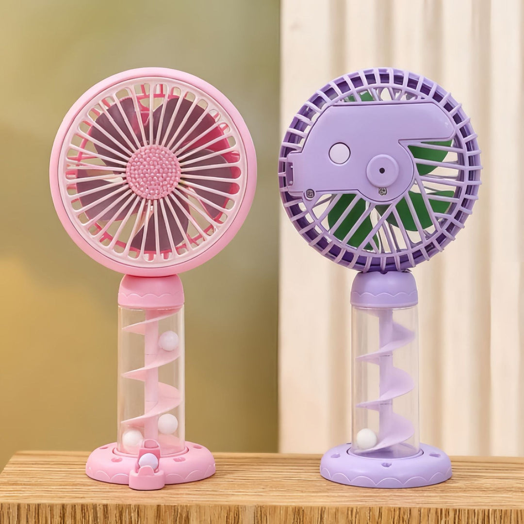 Ladies Portable Mini USB Fan with Creative Spiral Design Kalsten