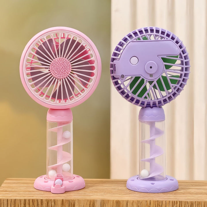 Ladies Portable Mini USB Fan with Creative Spiral Design Kalsten