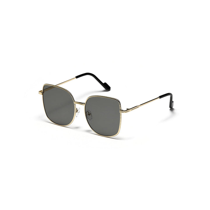 Women's fashionable oversized designer sunglasses with multifaceted frame Kalsten