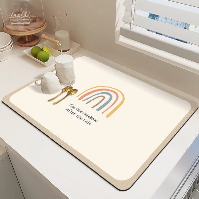 Colorful Inspirational Kitchen Mat