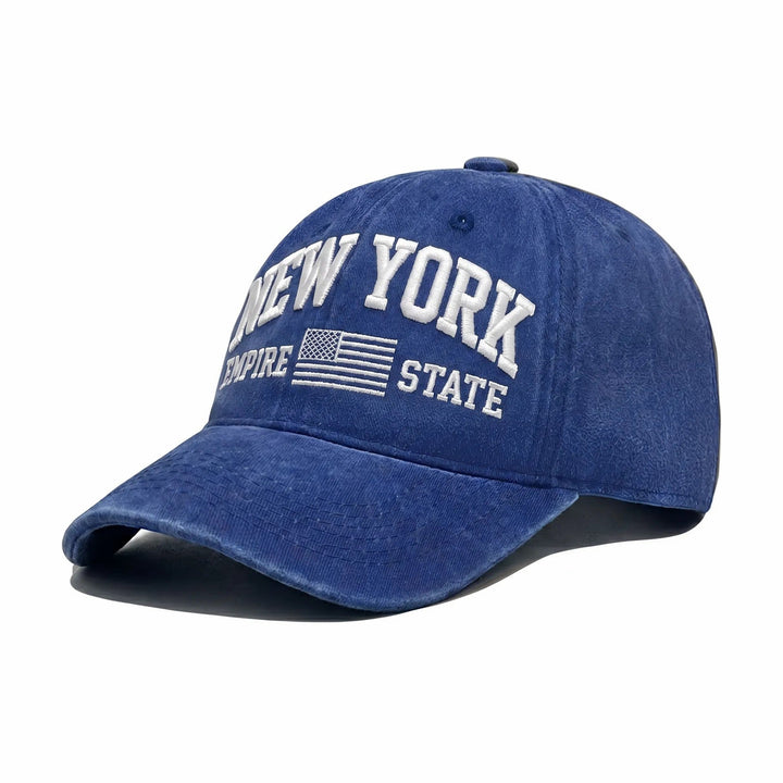 Women's fashion cap with embroidered New York motif Brehn