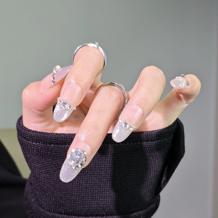 Elegant French Tip Press-On Nails Kalsten