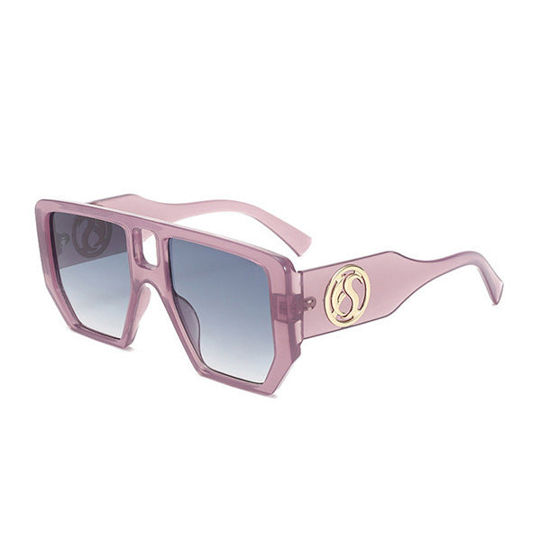 Women’s square sunglasses with striking pattern and golden accents Kalsten