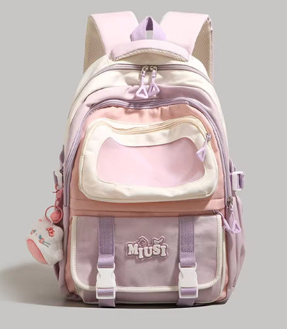 Multi-Functional Clear Pocket School Backpack Kalsten