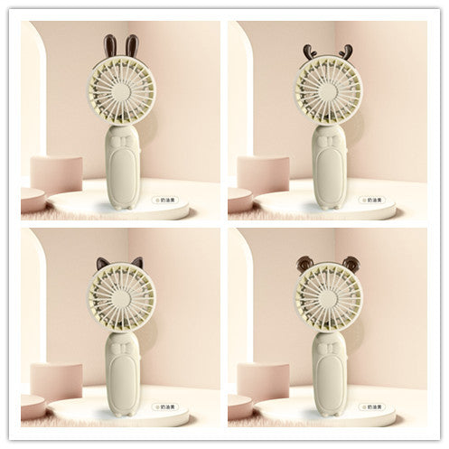 Ladies portable mini hand fan with delightful animal design Kalsten
