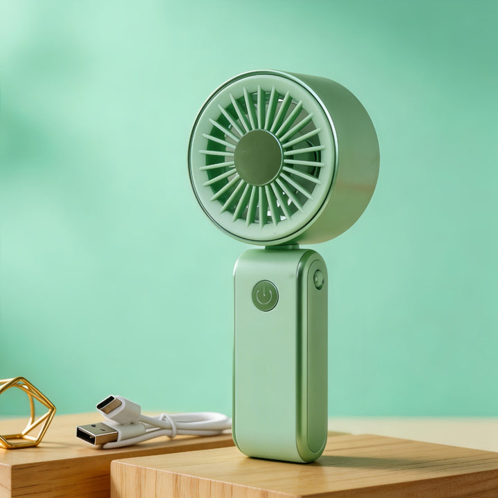 Ladies portable handheld fan with innovative spray function and USB charging port Kalsten