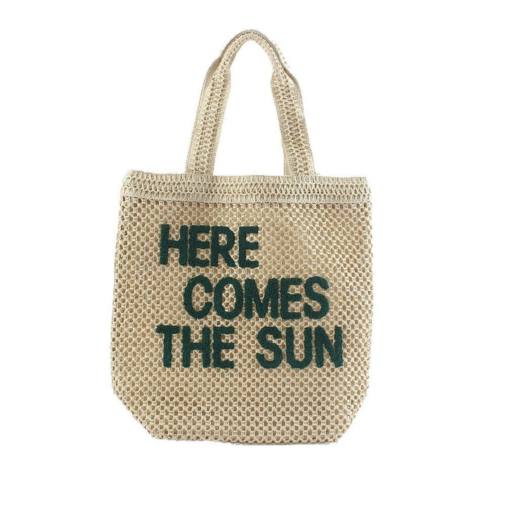 Handcrafted macrame bags with quote elements Kalsten