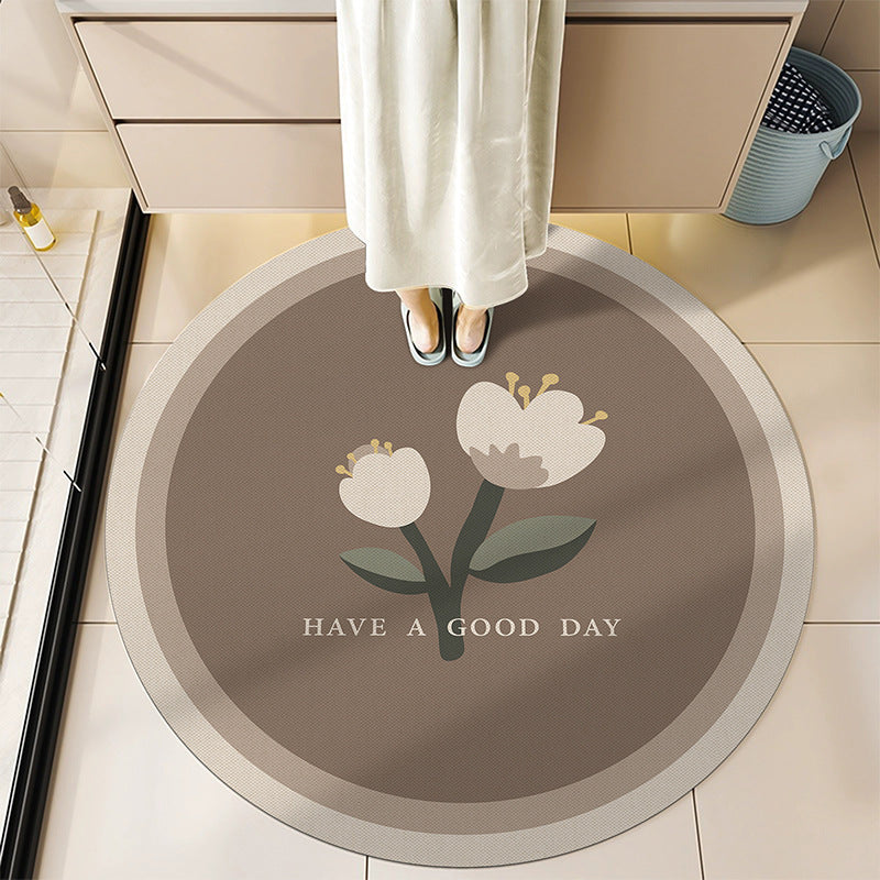 Round Decorative Bath Mat Kalsten