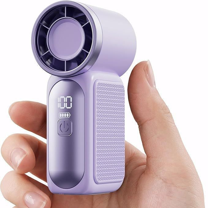 Women's Portable Mini Fan with Digital Display Kalsten