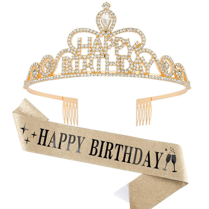 Women Funkenkrone with "Happy Birthday" lettering Kalsten