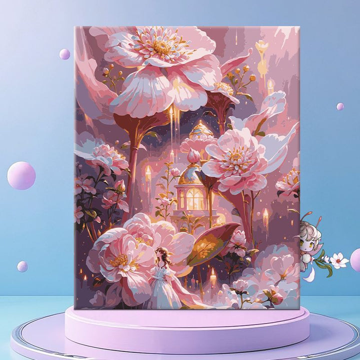 Whimsical Floral Fantasy Canvas Wall Art Kalsten