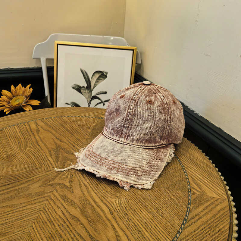 Men's Distressed Denim Baseball Cap Kalsten 1784270742