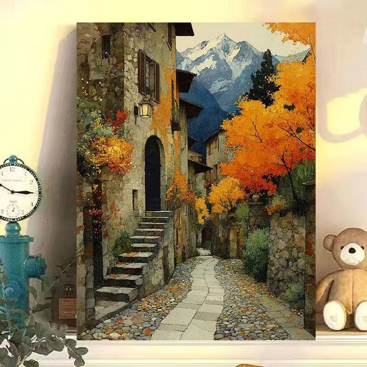 Vintage European Landscape Canvas Art Print Kalsten