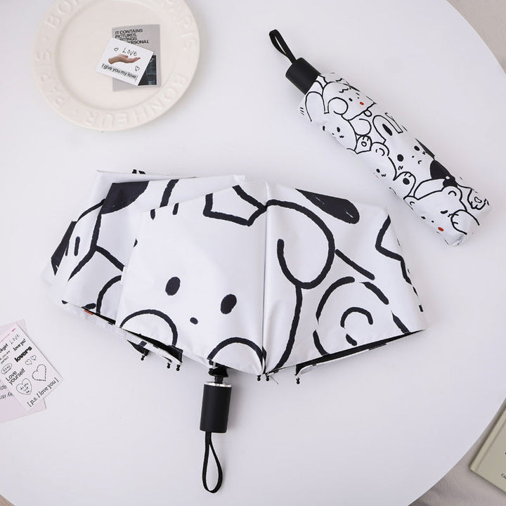 Women's Folding Umbrella with Creative Animal Design Kalsten