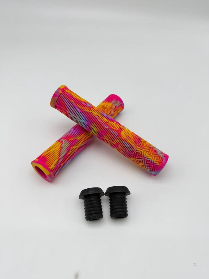 Vibrant Textured Bicycle Handlebar Grips Kalsten