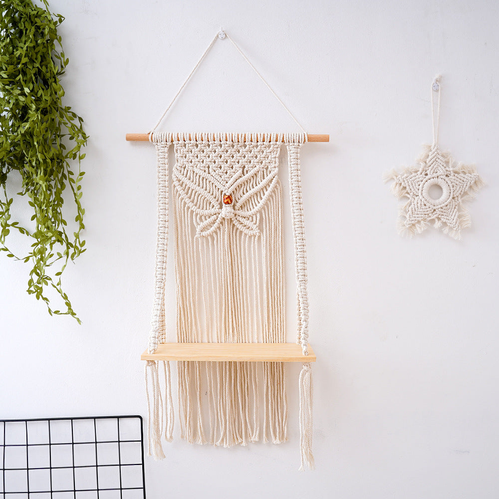Decorative Macramé Swing Shelf Acalora