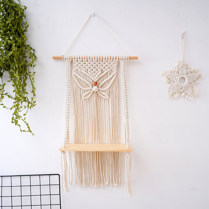 Decorative Macramé Swing Shelf Acalora