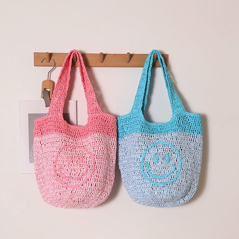Hand-knotted shopping bag with casual design Kalsten