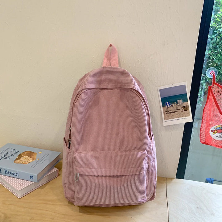 Corduroy Textured Backpack
