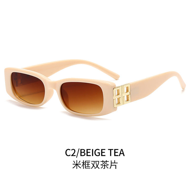Ladies' fashionable sunglasses with luxurious gold-colored accent Kalsten