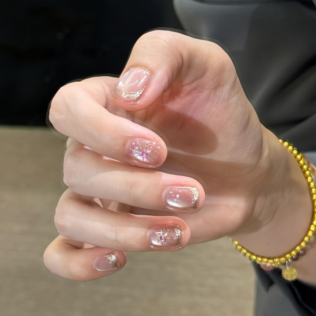 Artificial Nail Art with Elegant Jewelry Details Kalsten