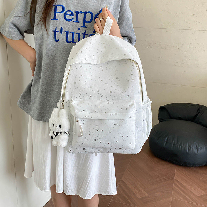 Girls' Star Patterned School Backpack Kalsten