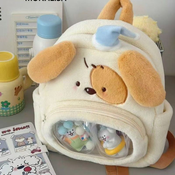 Plush backpack with cute dog design Kalsten