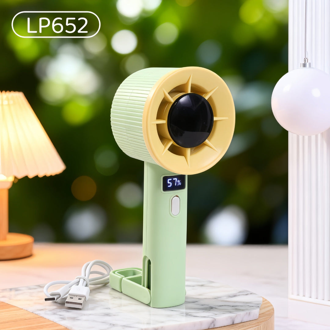 Ladies Portable Hand Fan with LED Display Kalsten