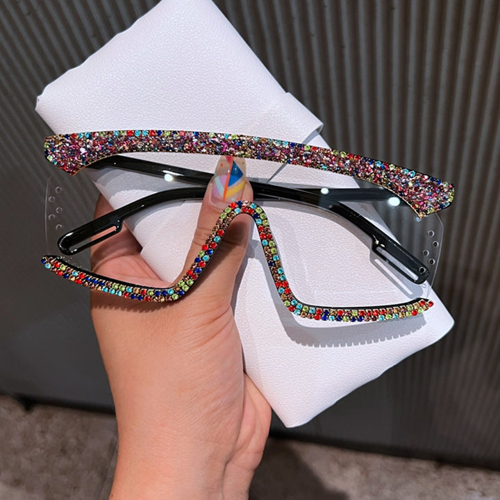Women's sunglasses with sparkling rhinestone frame and modern design Kalsten