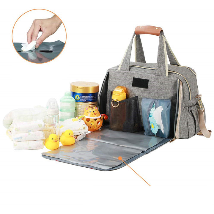 Ladies diaper bag with integrated changing mat Kalsten