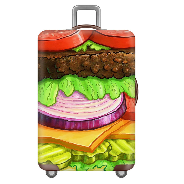 Unisex nan robust hard-shell suitcase with artistic face portrait print and 360° wheels Kalsten