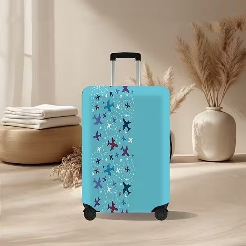 Unisex nan elastic suitcase cover with volcanic lava marble design, stretch protective cover for trolley Kalsten