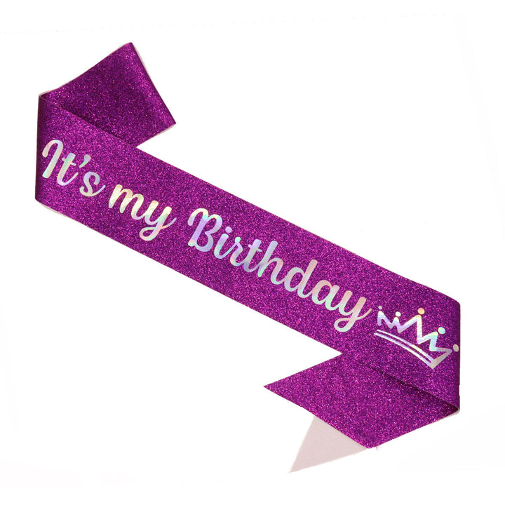 Ladies Festive Birthday Band with Glitter Design Kalsten