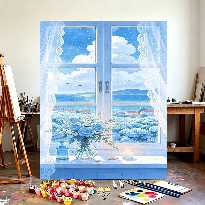 Scenic Coastal View Canvas Art Print Kalsten