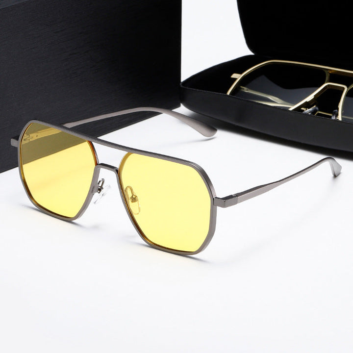 Women's innovative fashionable sunglasses with rectangular frame Kalsten