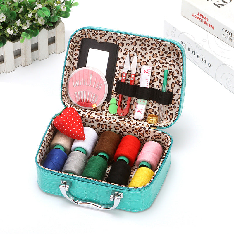 Kalsten | CraftVault Portable Sewing Kit in Faux Leather Case