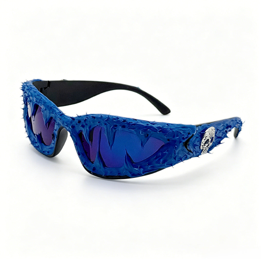 Ladies creative fashion sunglasses with unique spikes and skull design Kalsten