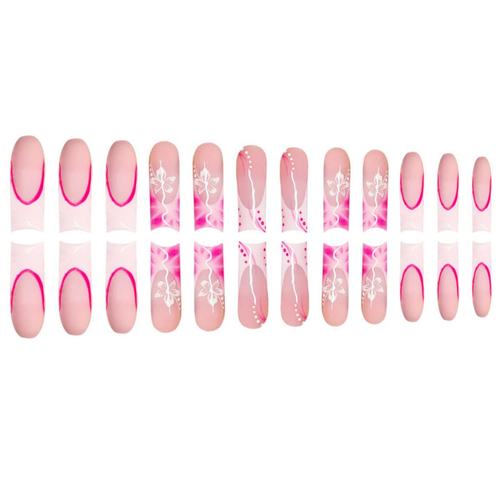Artistic Floral Stiletto Press-On Nails Kalsten