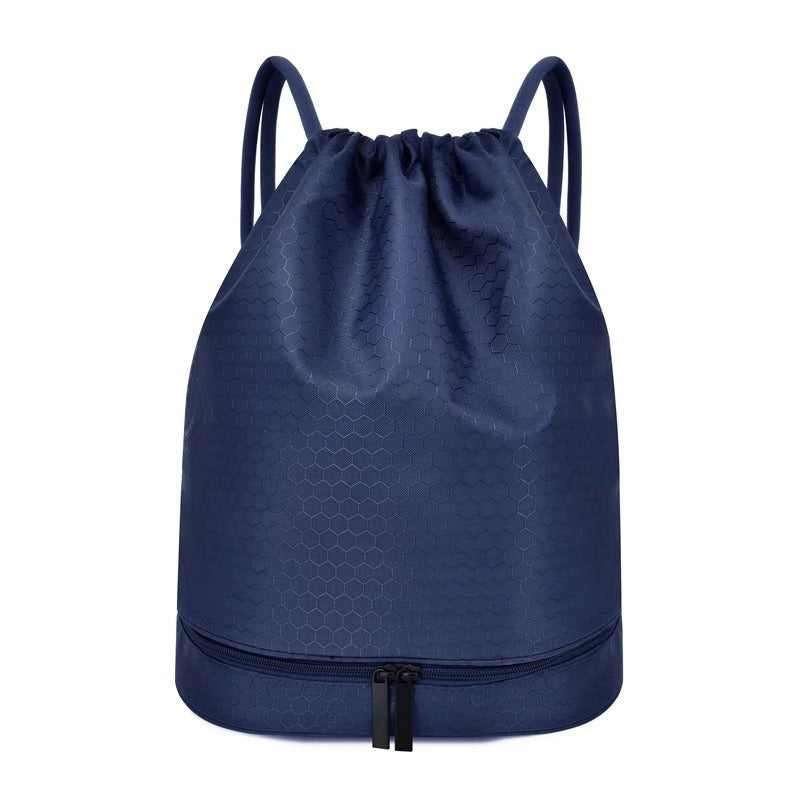 Lightweight Hexagonal Pattern Drawstring Backpack Kalsten