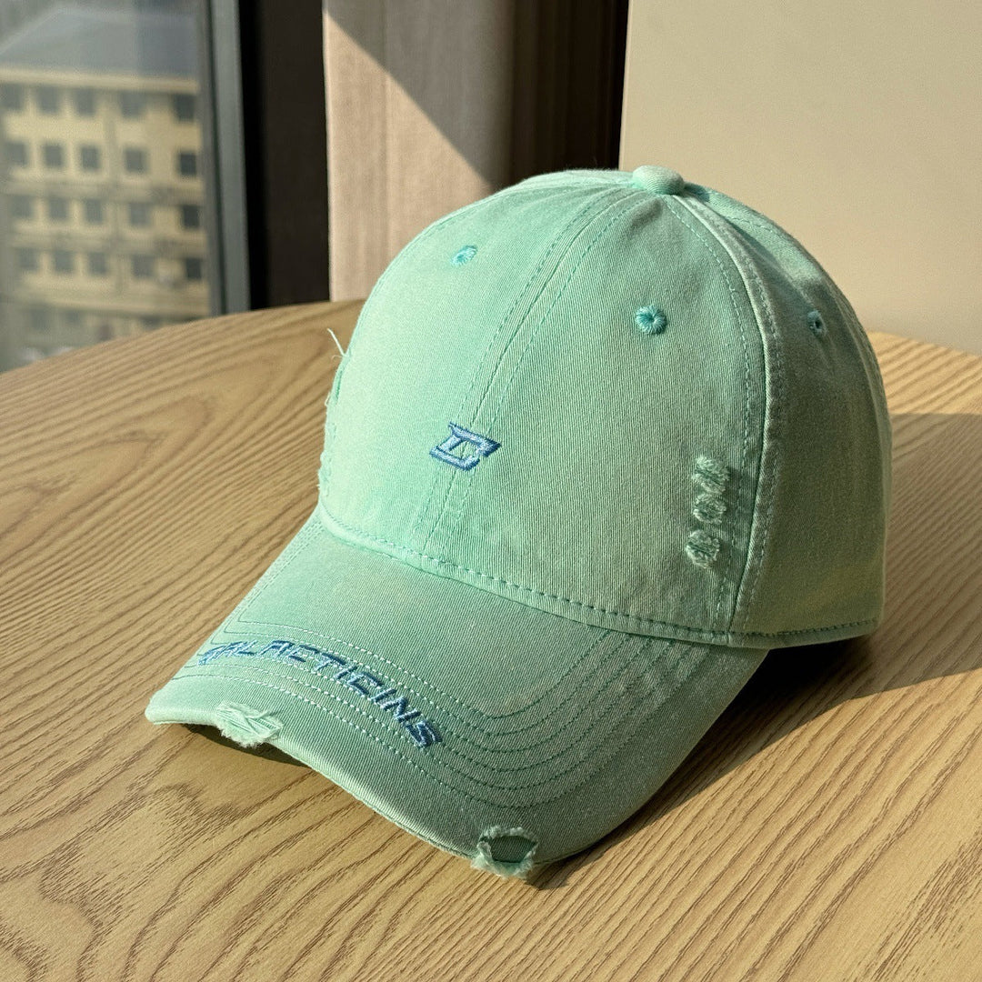 Men's Distressed Denim Baseball Cap Kalsten