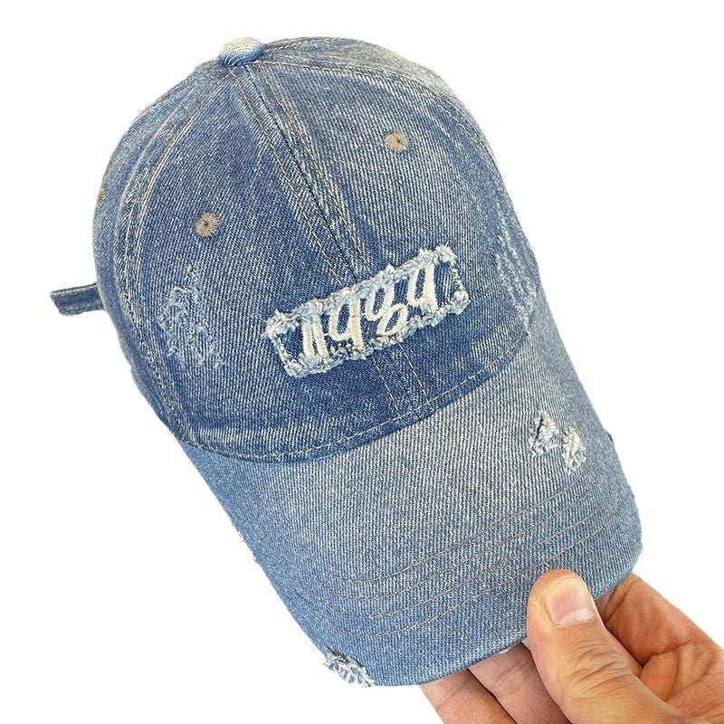 Women's Distressed Denim Baseball Cap Kalsten 1784188483