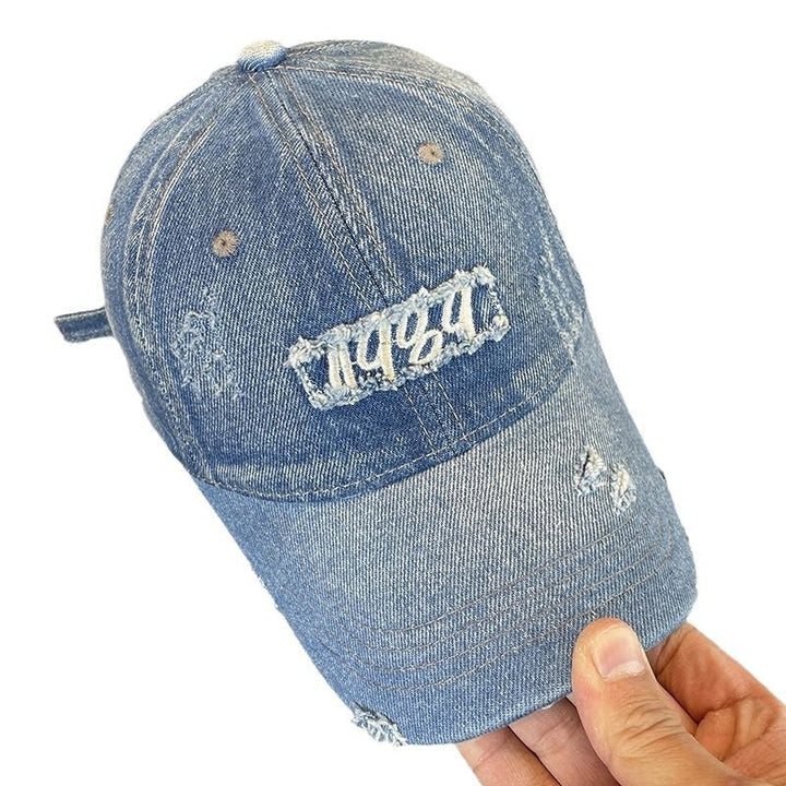 Women's Distressed Denim Baseball Cap Kalsten 1784188483