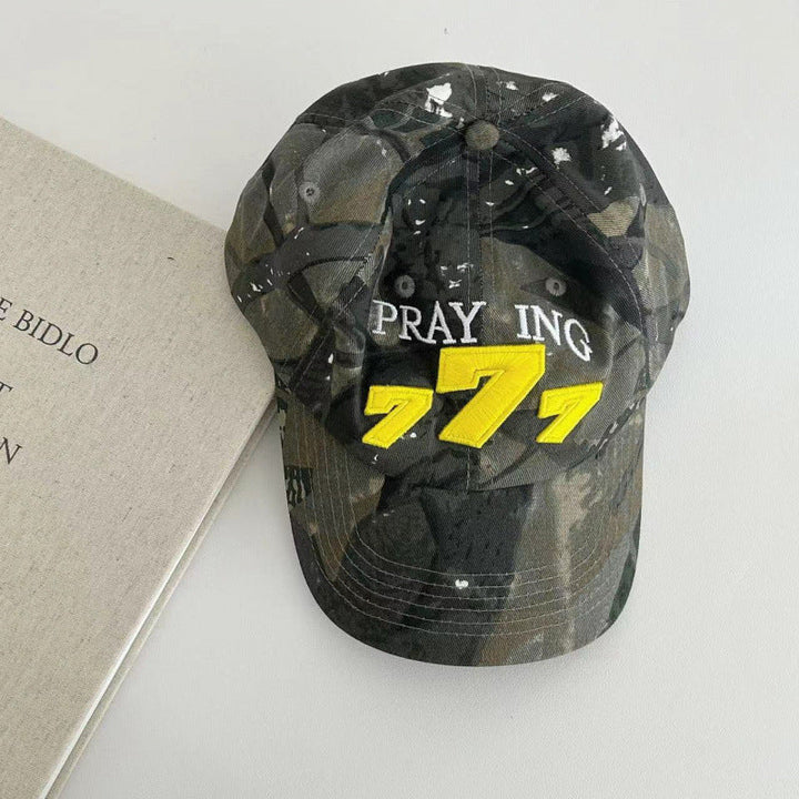 Men's Distressed Camouflage Baseball Cap Kalsten